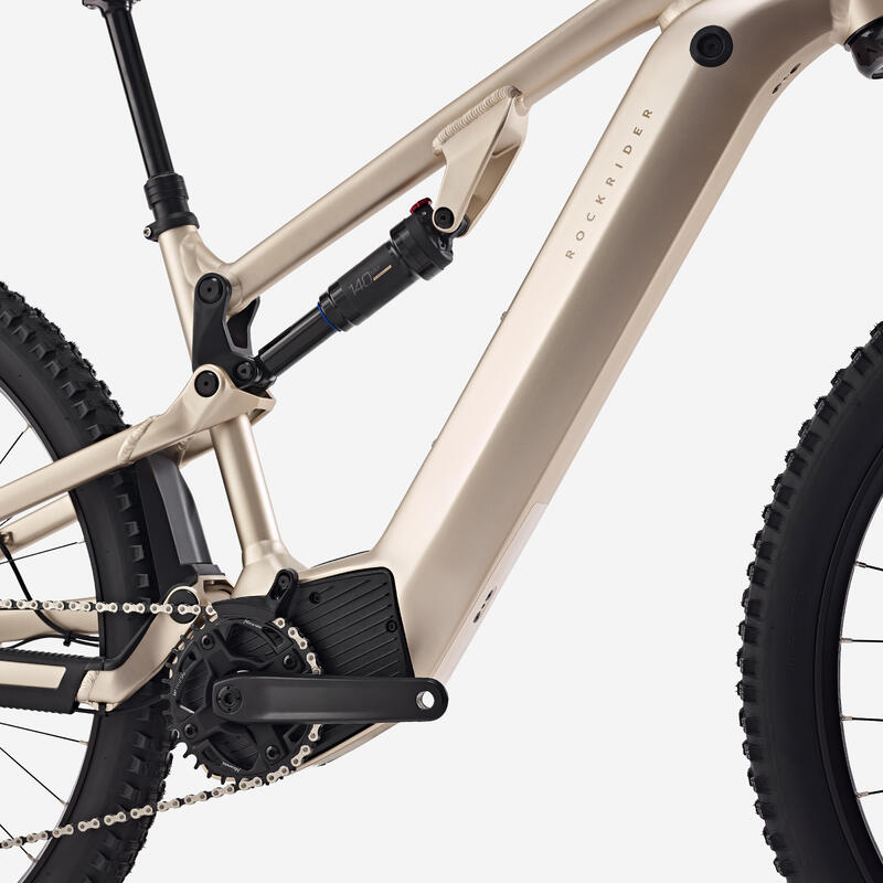 Bicicletă MTB electrică E-EXPL 520 S 29" bej