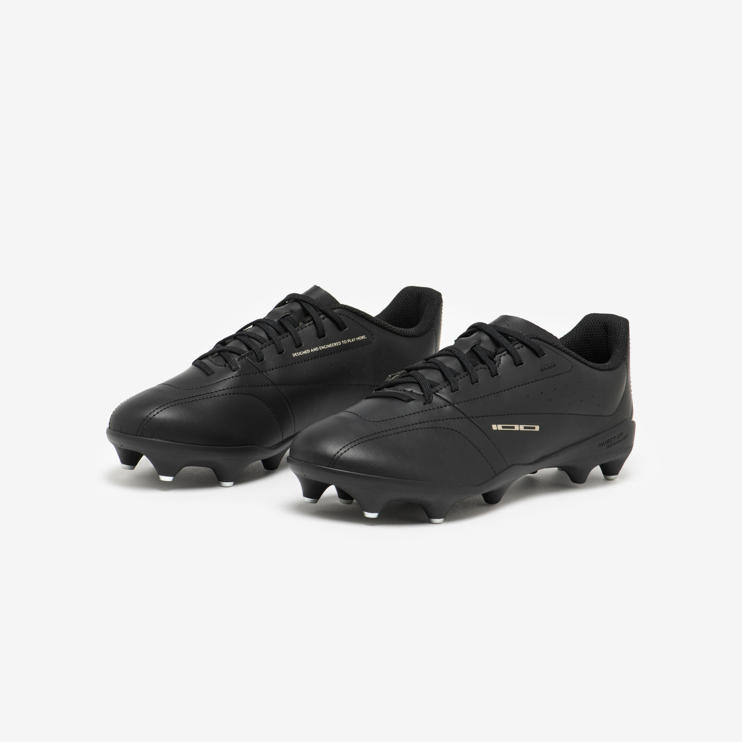 Scarpe calcio uomo 100 SG nere 2/11