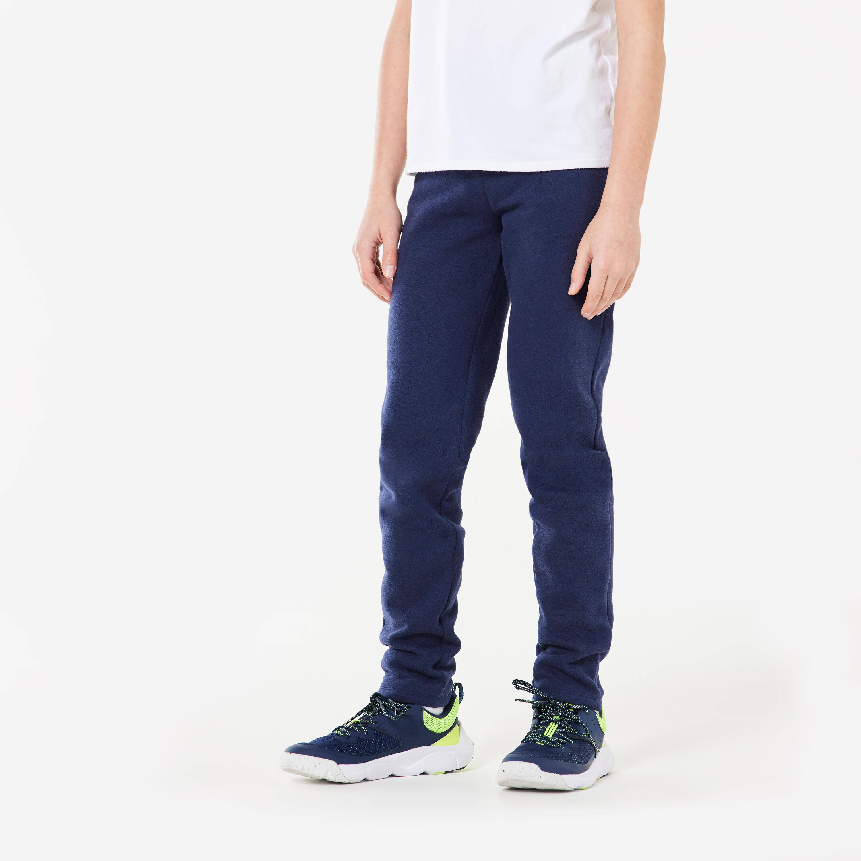 Kids' Warm Brushed Jersey Jogging Bottoms - Navy -  1