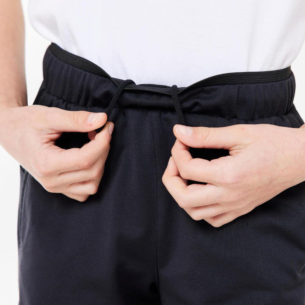 Kids' Warm Breathable Jogging Bottoms - Black