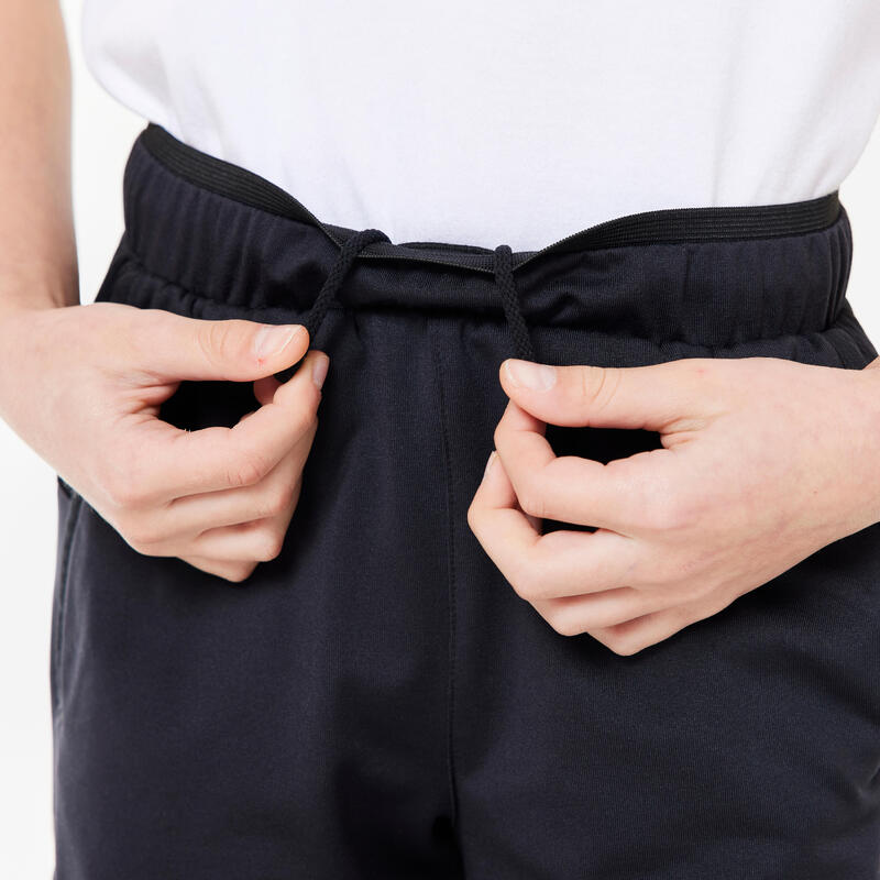 Pantalon de trening Respirant și călduros Educație fizică S500 Negru Băieți 