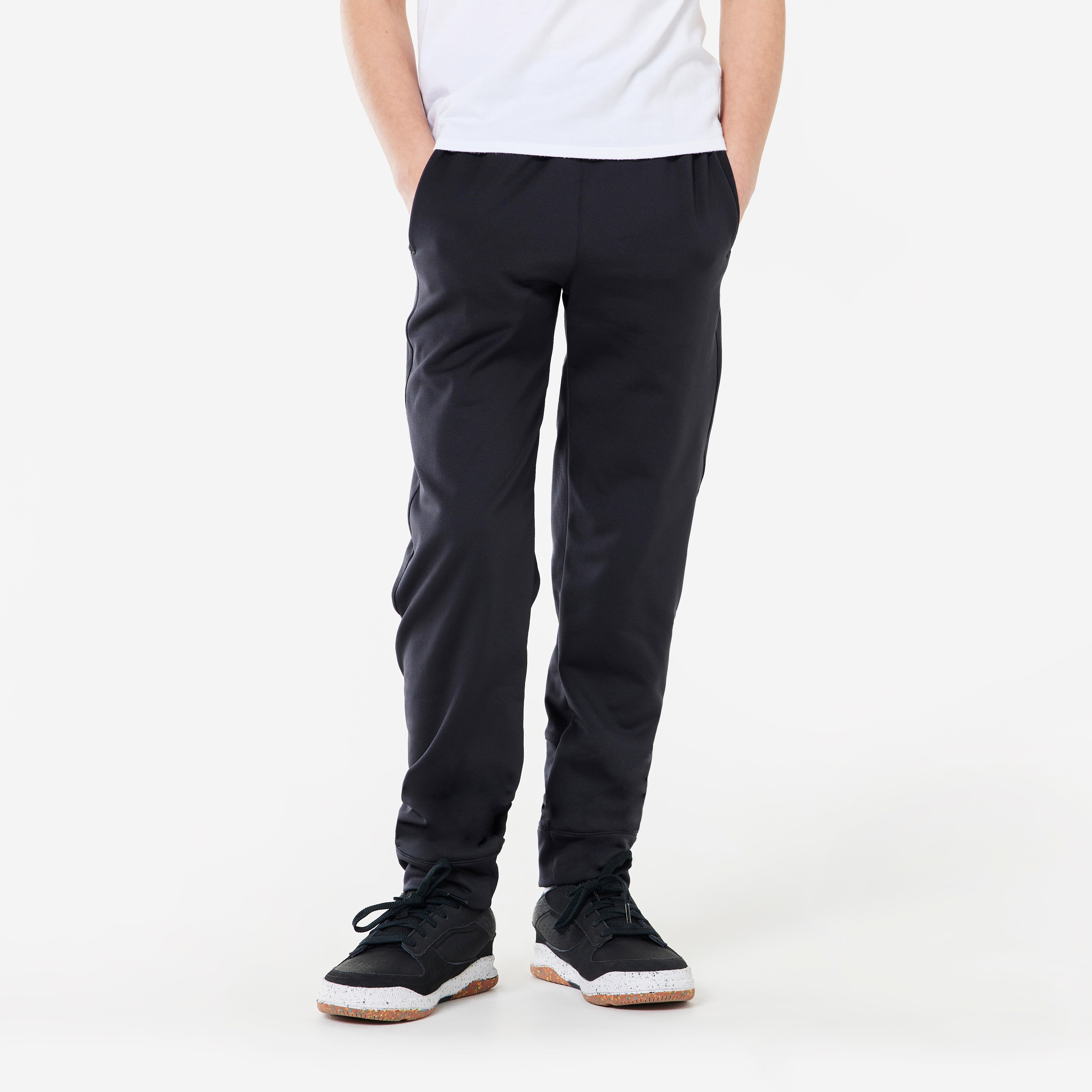 Pantalon de trening Respirant și călduros Educație fizică Negru Copii