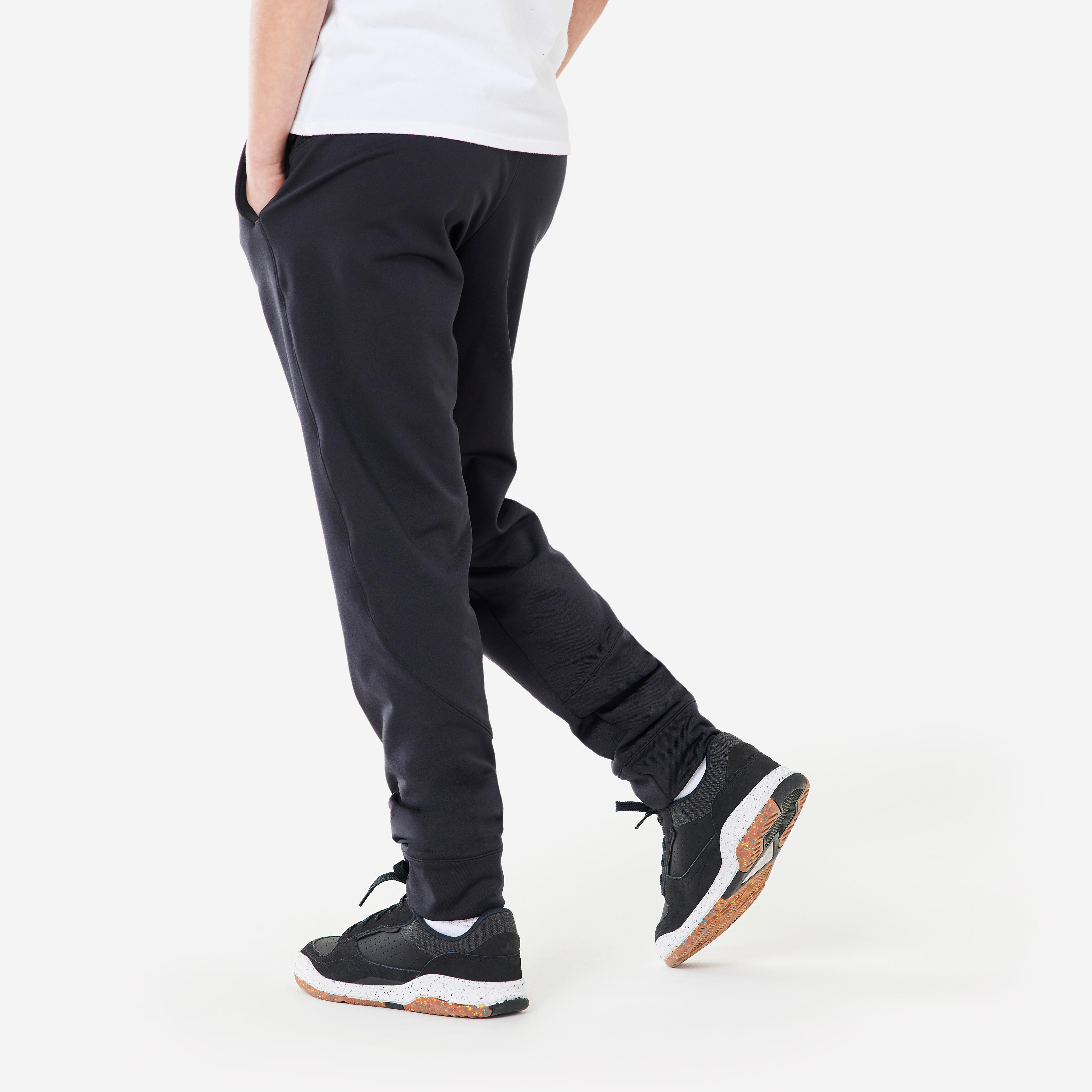 Kids' Warm Breathable Jogging Bottoms - Black