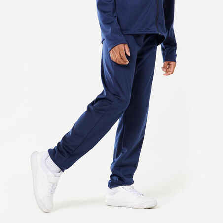Kids' Synthetic Breathable Tracksuit Gym'Y - Navy Blue