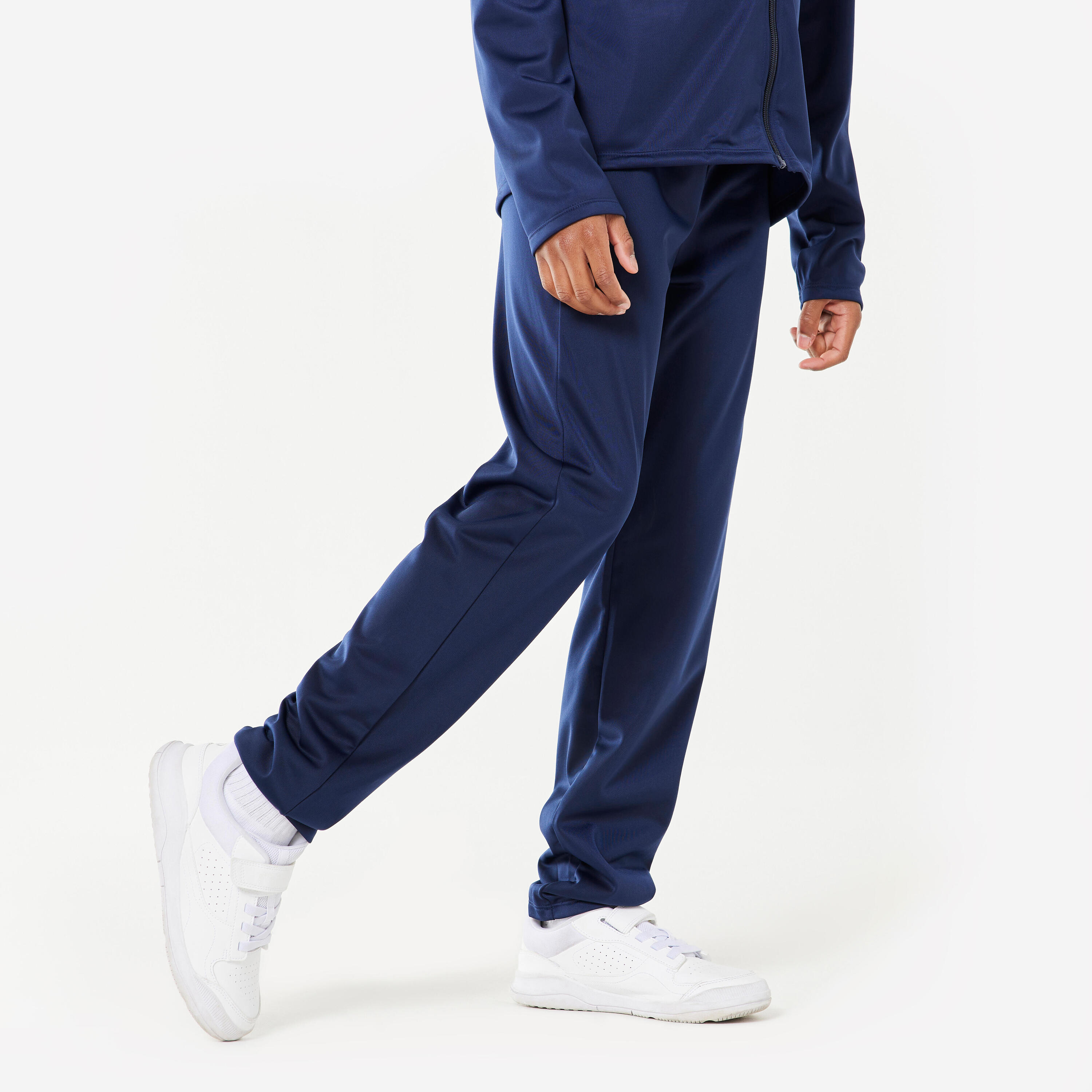 Kids' Synthetic Breathable Tracksuit Gym'Y - Navy Blue 2/6