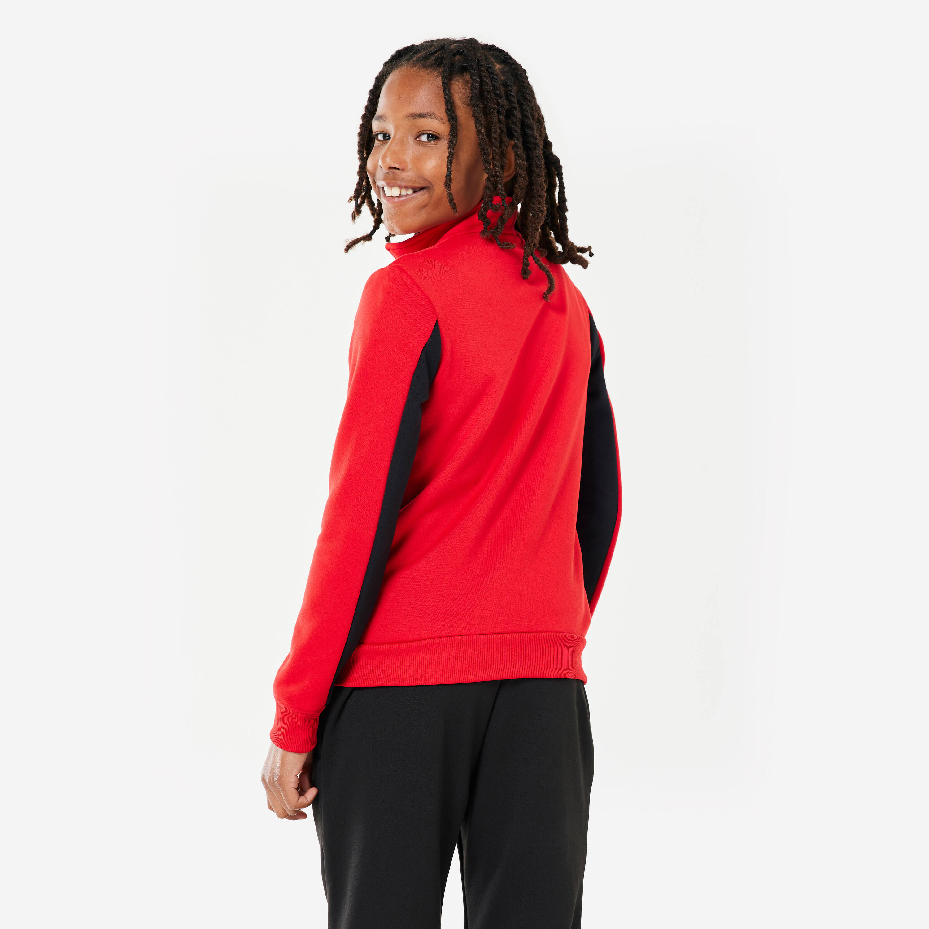 Kids' Unisex Breathable Tracksuit - Red/Black -  4