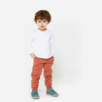 Kids' Basic Cotton Long-Sleeved T-Shirt - White