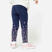 Baby Basic Cotton Leggings - Blue/Pink with Patterns