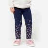 Leggings Baby Basic Baumwolle - blau/rosa mit Motiven