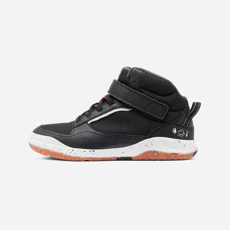 Kids' High-Top Shoes Laces/Rip-Tab Playventure Resist - Black