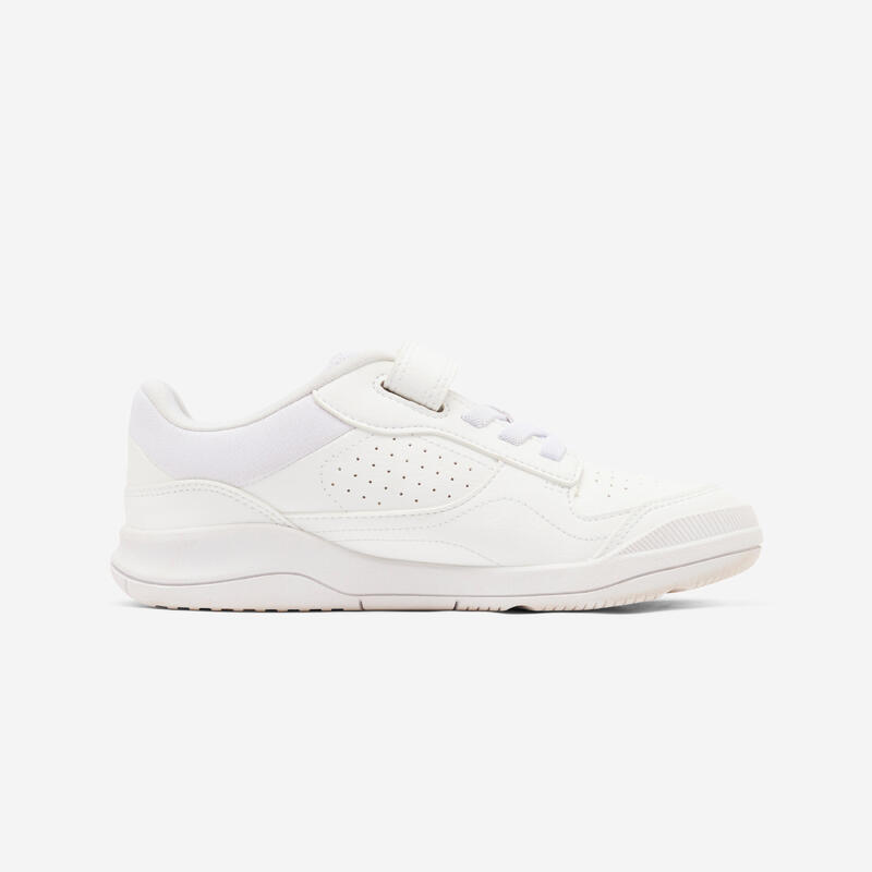 Chaussures lacets scratch playventure yard - blanc