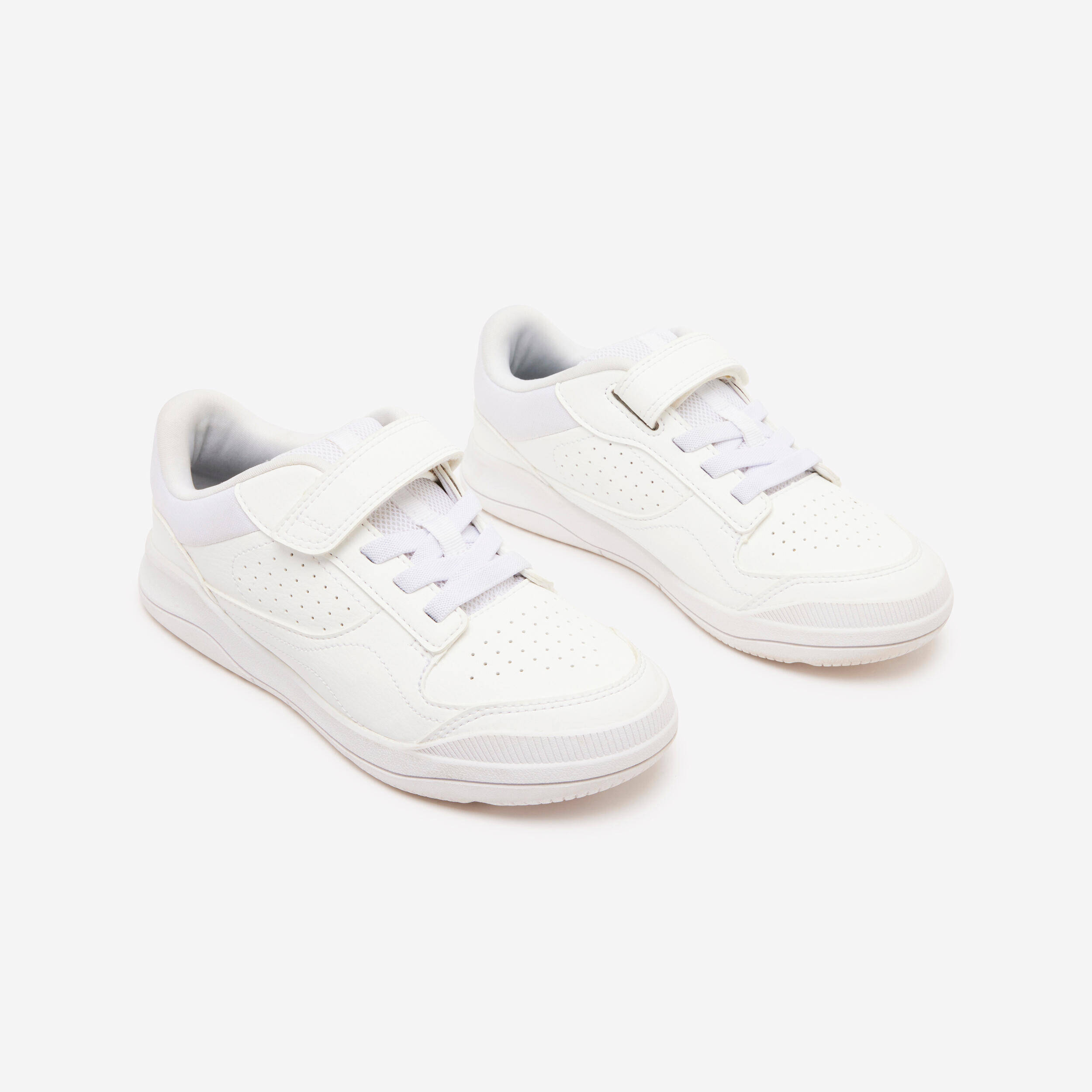 Kids' Unisex Hard-Wearing Multisport School Shoes Playventure Yard - White -  3