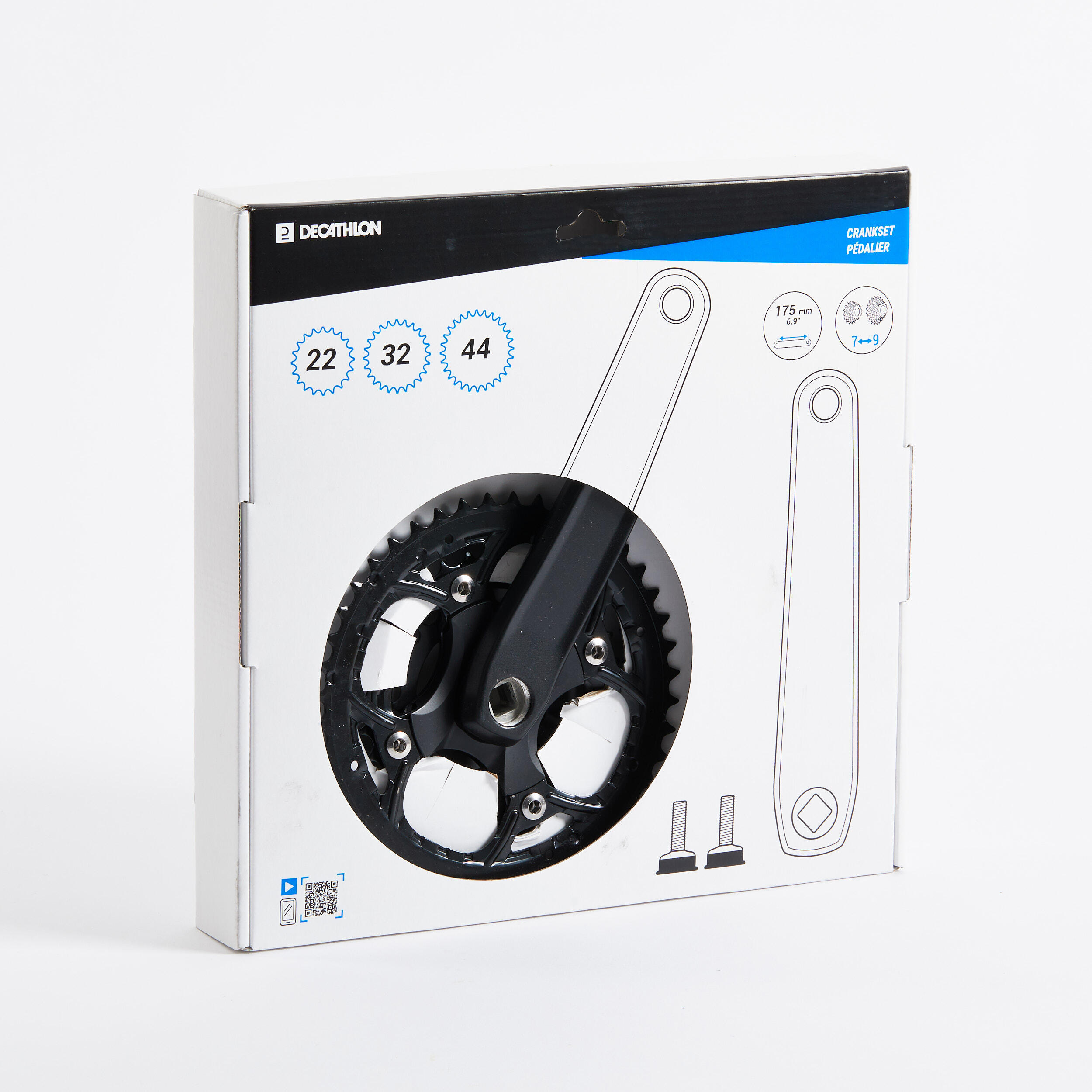 Bike Triple Bottom Bracket - 7, 8, or 9 Speeds