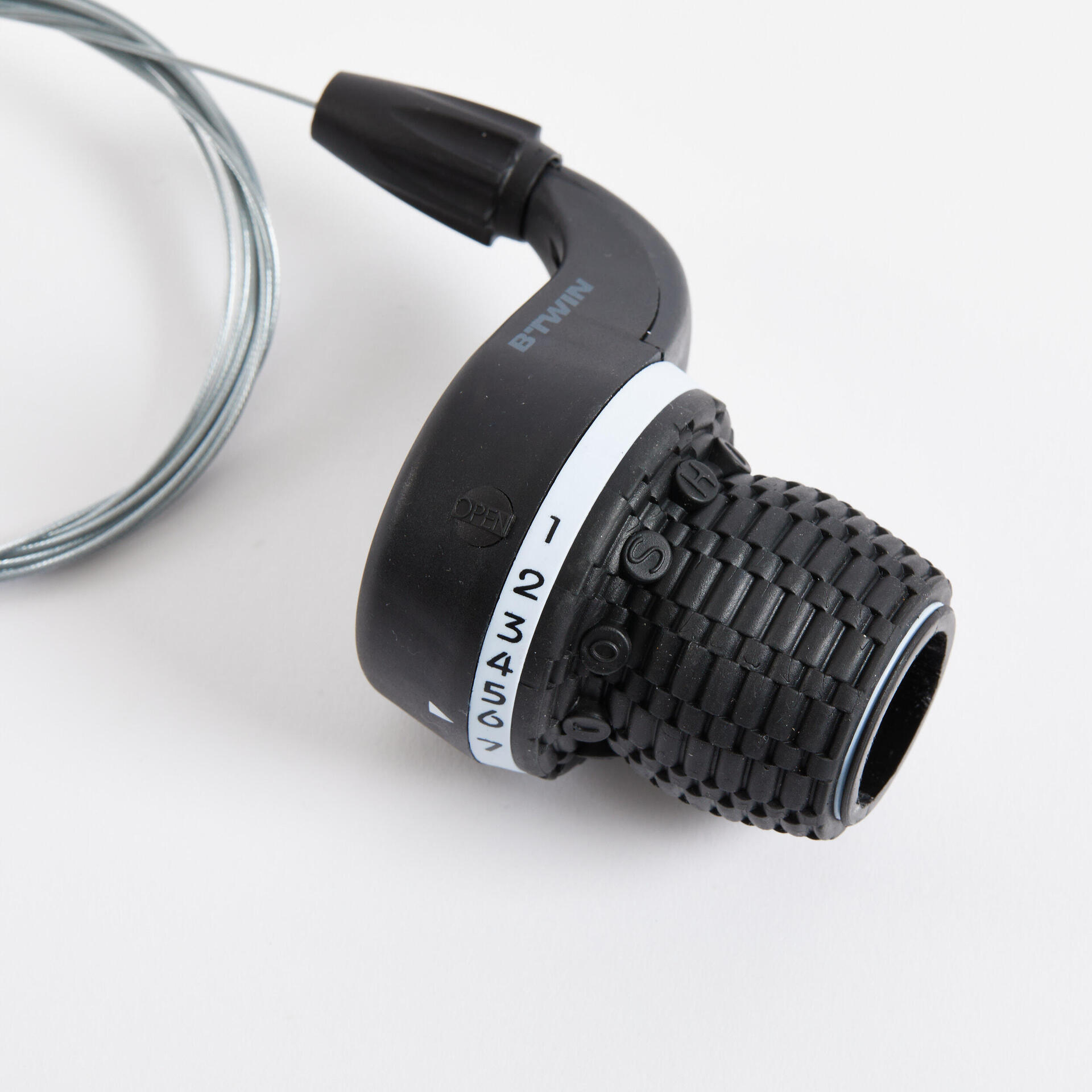 Bicycle Twist Shifter Btwin 7-speed right Black