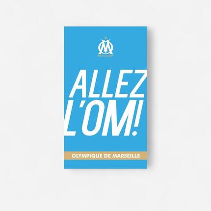 SERVIETTE DE BAIN FOOTBALL OLYMPIQUE DE MARSEILLE 70x120 CM 100% COTON