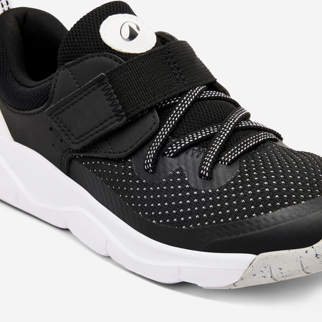 Sportschuhe Kinder elastische Schnürsenkel Klettverschluss - Playful Fast rot 