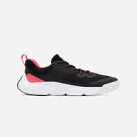 Kids' Unisex Multisports Lightweight Lace-Up Shoes Playful Fast - Black/Pink