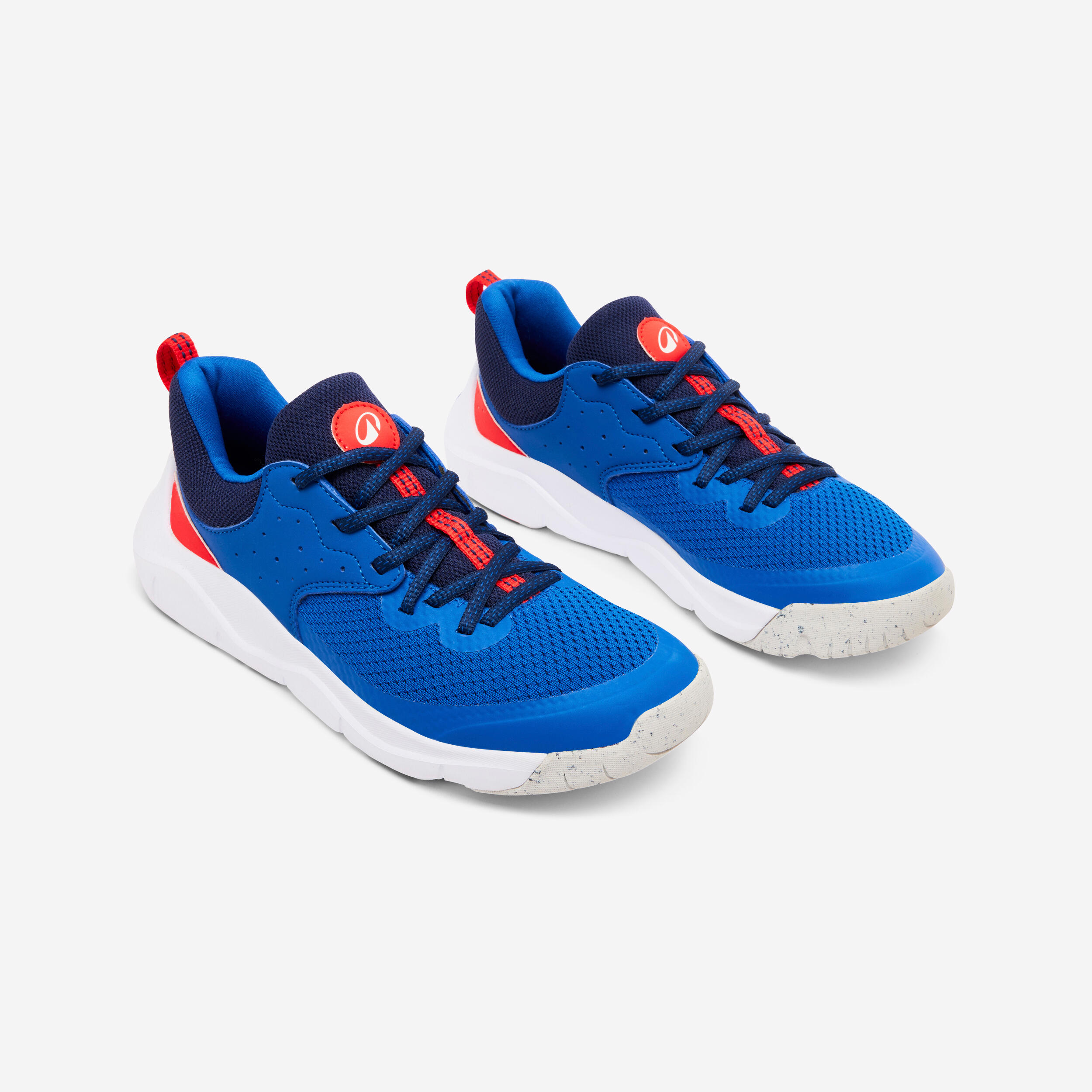 Kids' Lace-up Shoes Playful Fast - Blue & Red 2/8
