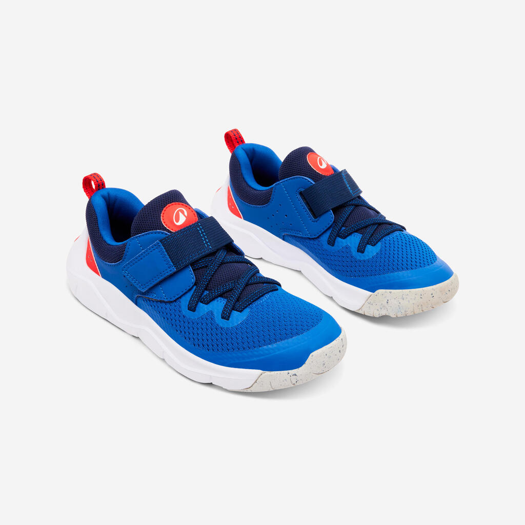Chaussures à scratch et lacets élastiques légères enfant, Playful Fast Violet
