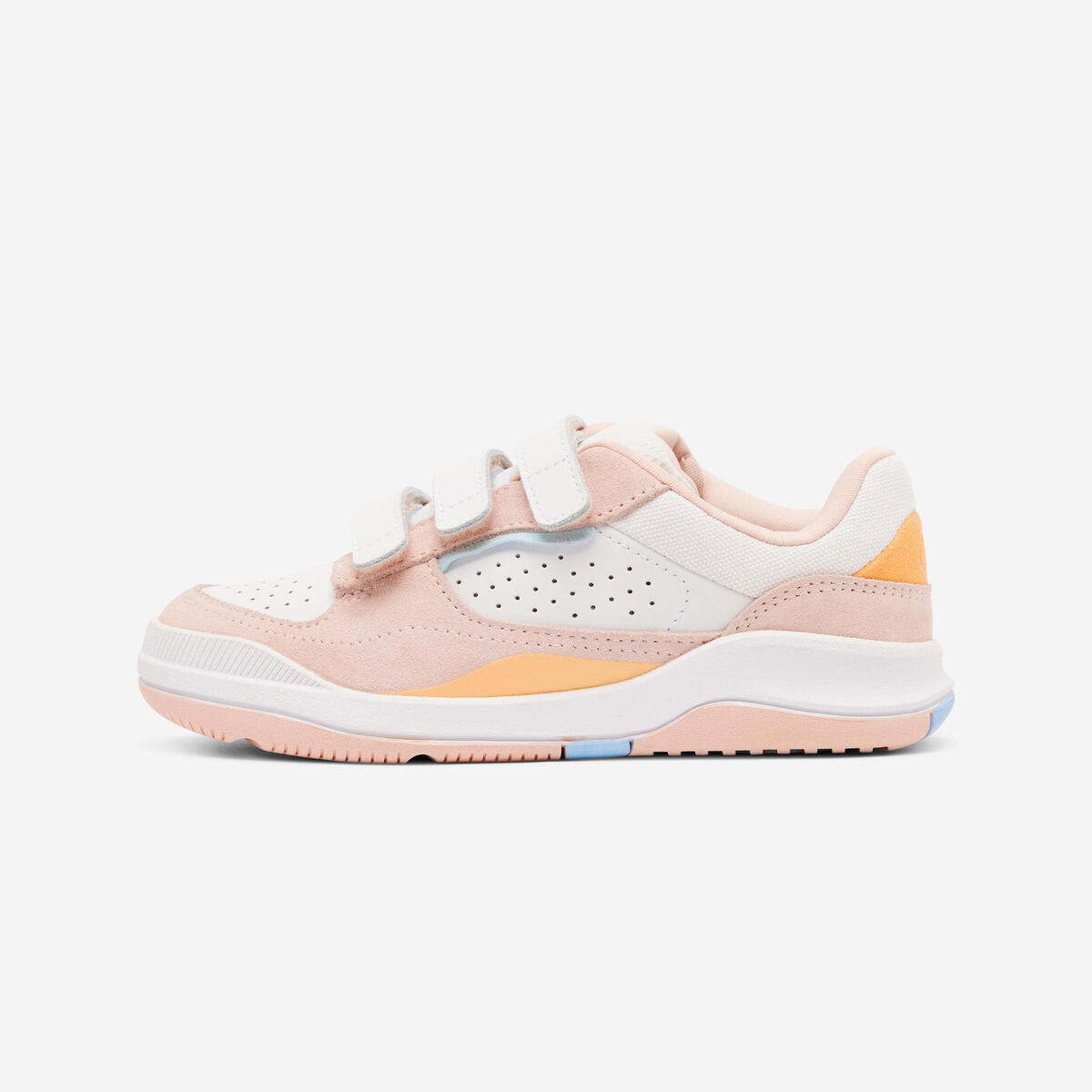 Chaussures multisport à scratchs en cuir enfant mixte, Playventure city rose