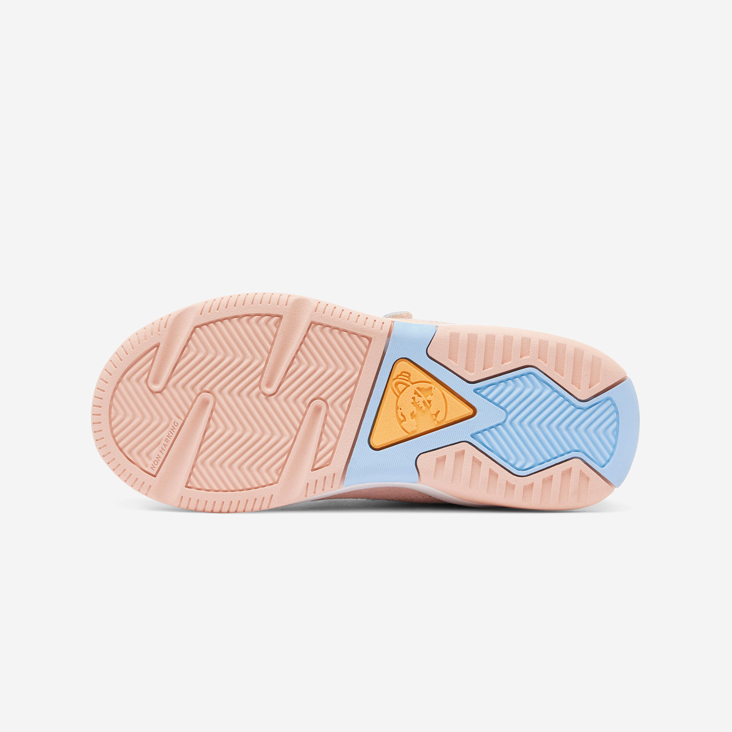 Sneakers Playventure City roze klittenband leer 4/10