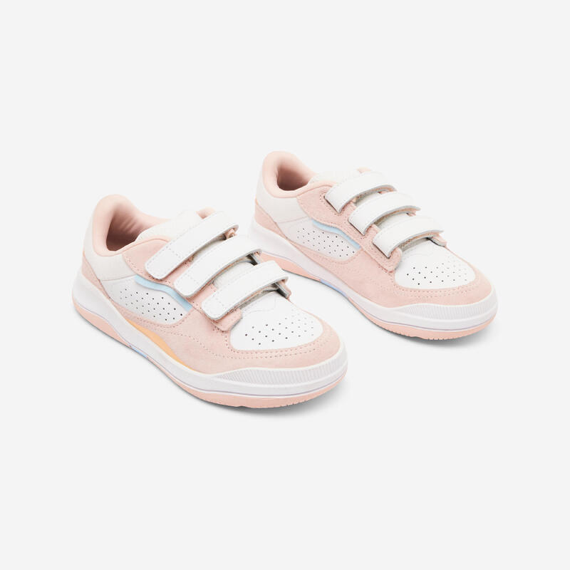 Sneakers bambino PLAYVENTURE CITY con strap bianco-rosa dal 28 al 34