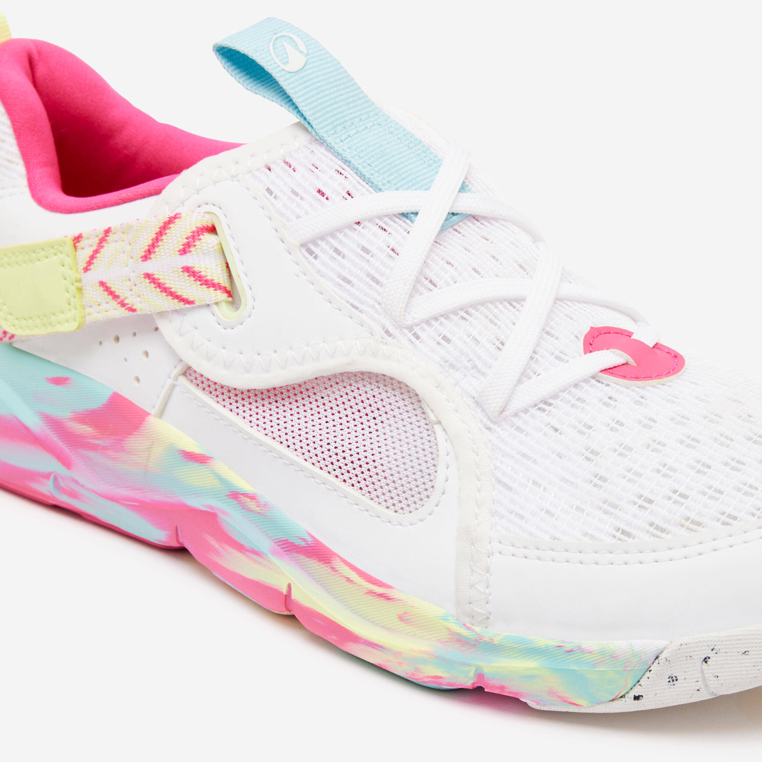 Multi-sports Lightweight Playful Summer Shoes for Kids- White & Pink -  5