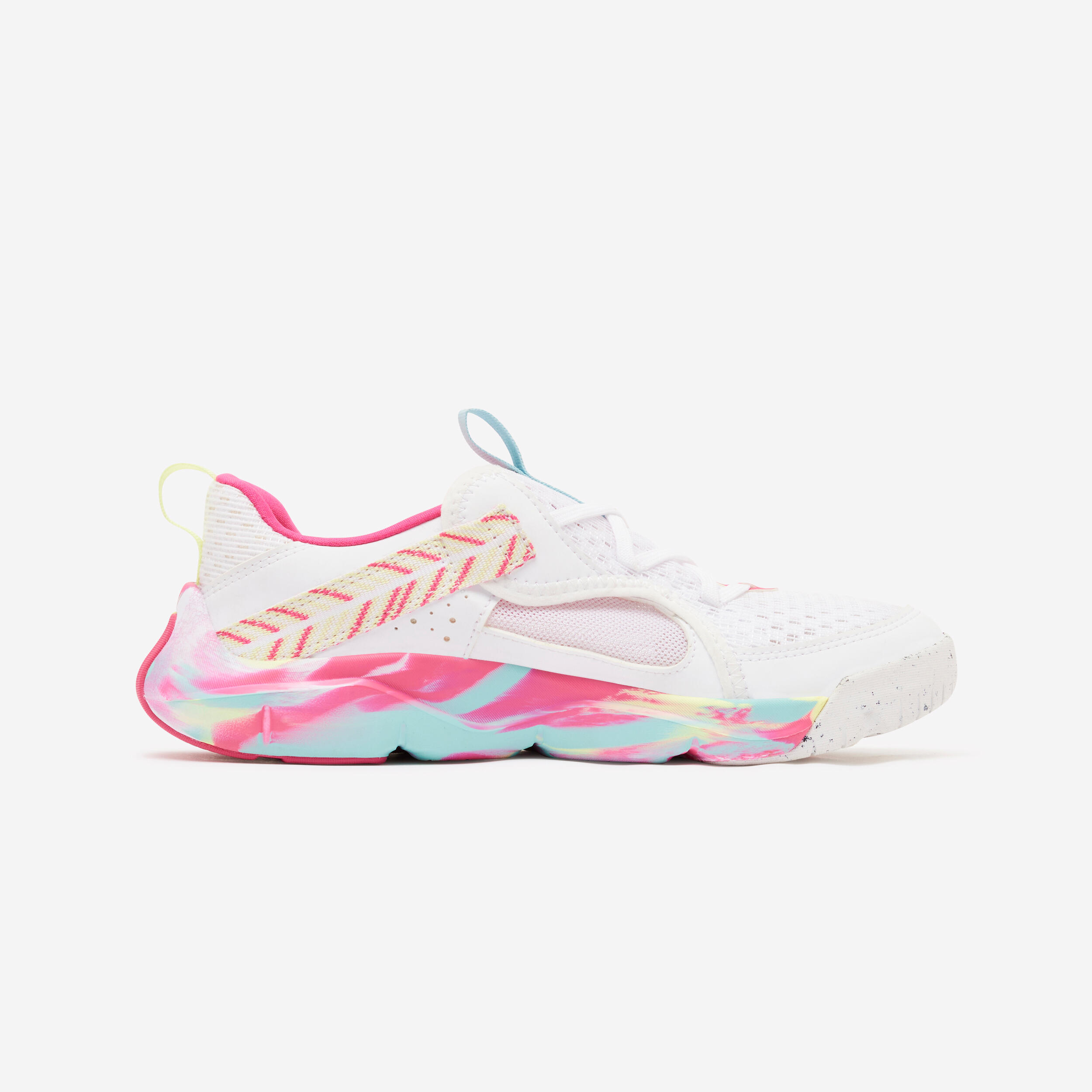 Multi-sports Lightweight Playful Summer Shoes for Kids- White & Pink