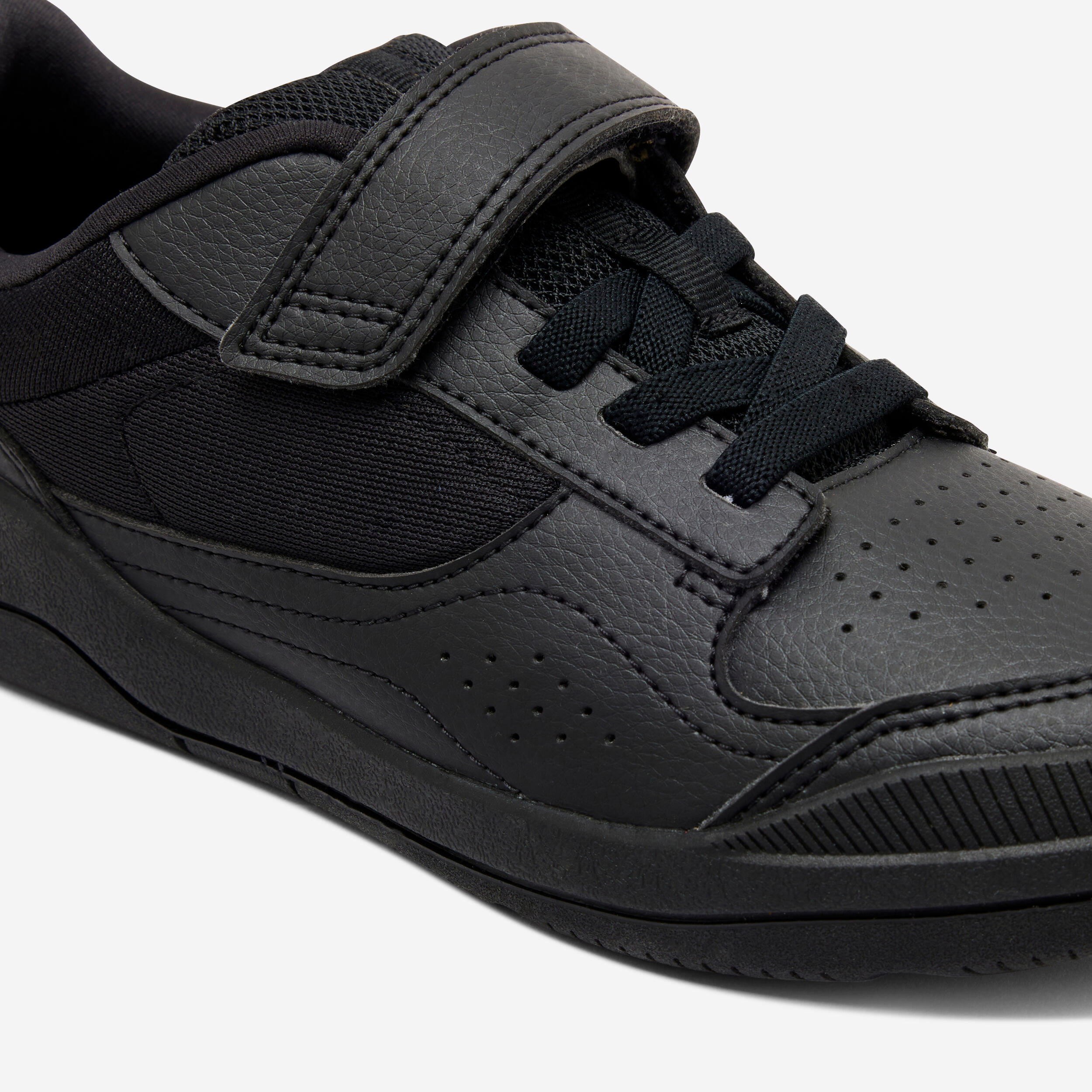 Kids' Unisex Hard-Wearing Multisport Shoes Playventure Yard - Black 3/8