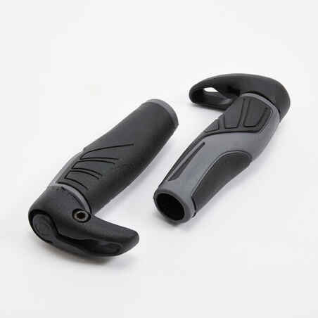 Ergonomic Bike Grips with Bar Ends