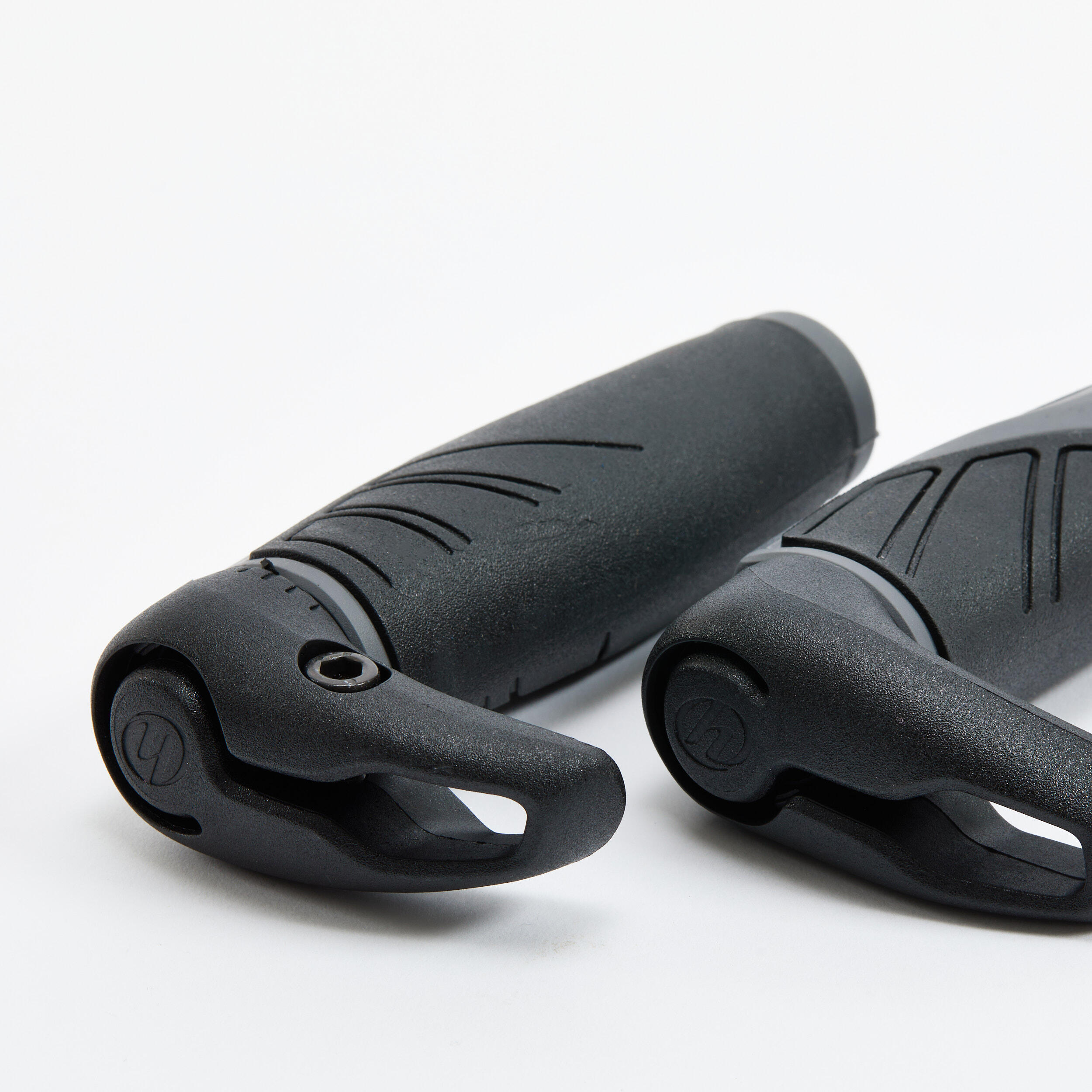 Ergonomic Bike Grips with Bar Ends DECATHLON Decathlon