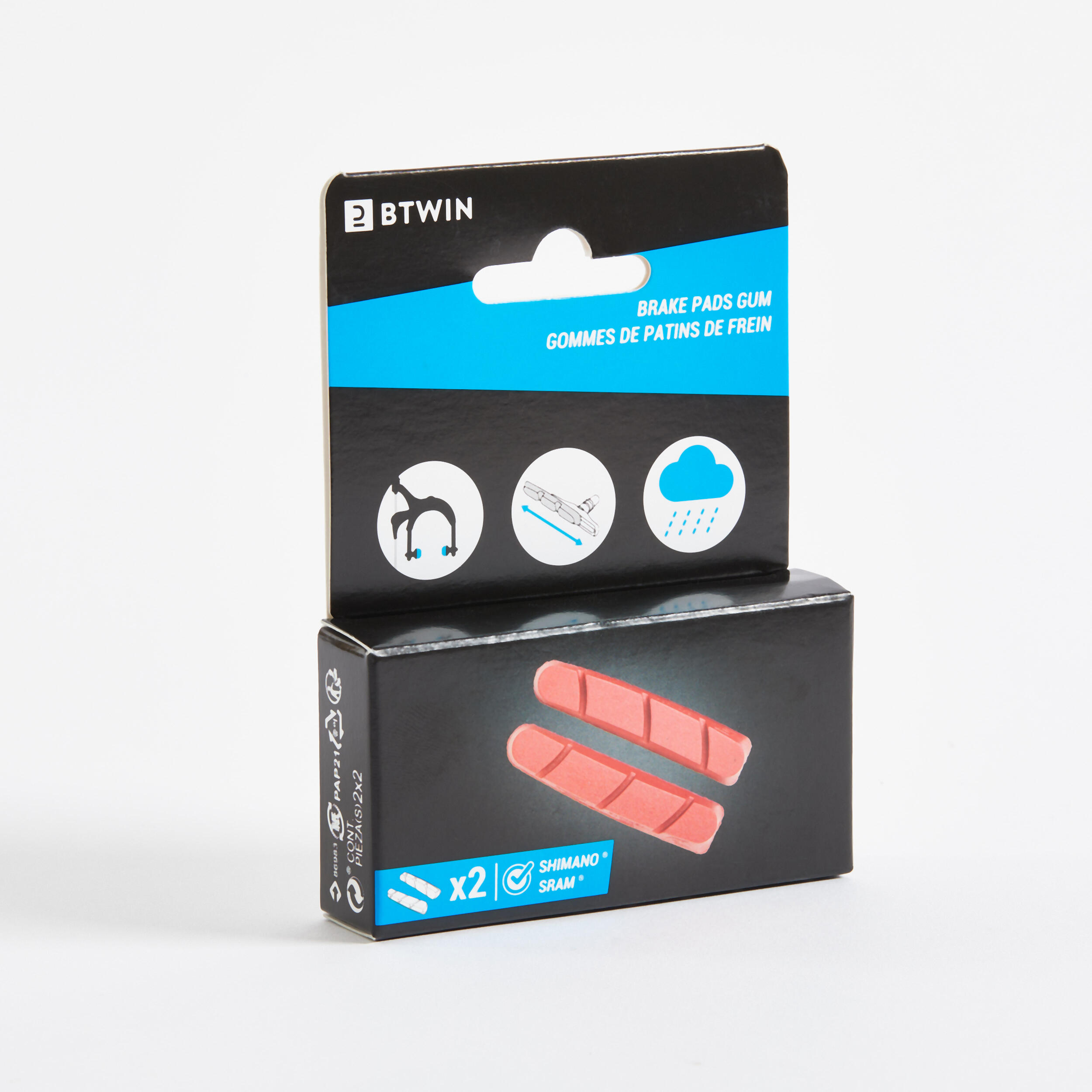 Patins de freins de vélo de route pour conditions extrêmes - DECATHLON