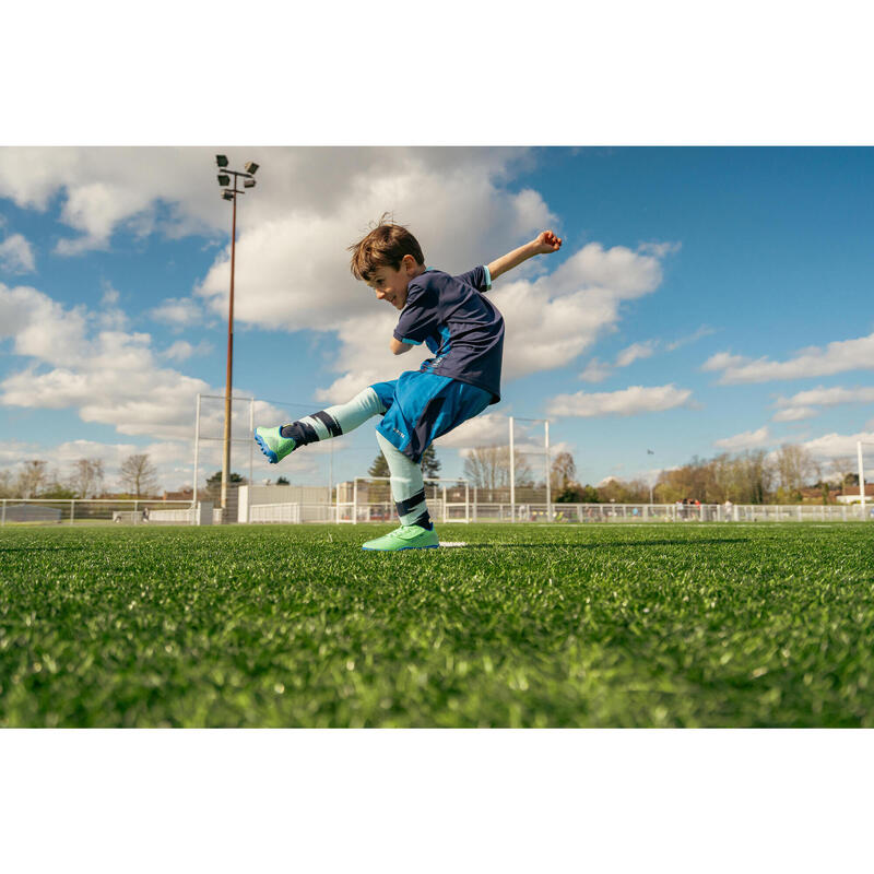 Kinder Fussball Shorts blau/marineblau