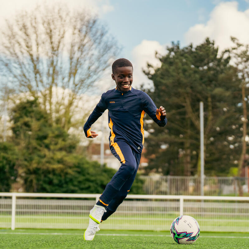 Pantalon de football clr junior orange et marine