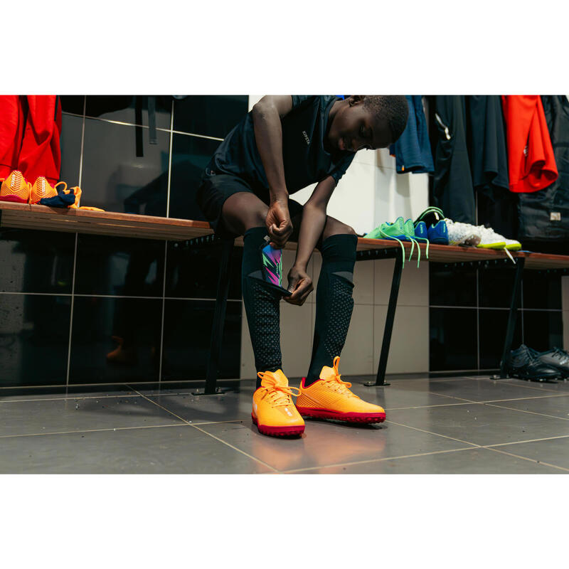 Jambiere și protecție tibie fotbal Easy Pocket Copii