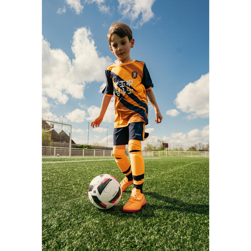 Kinder Fußball Nockenschuhe MG mit Klettverschluss - 160 Easy orange 