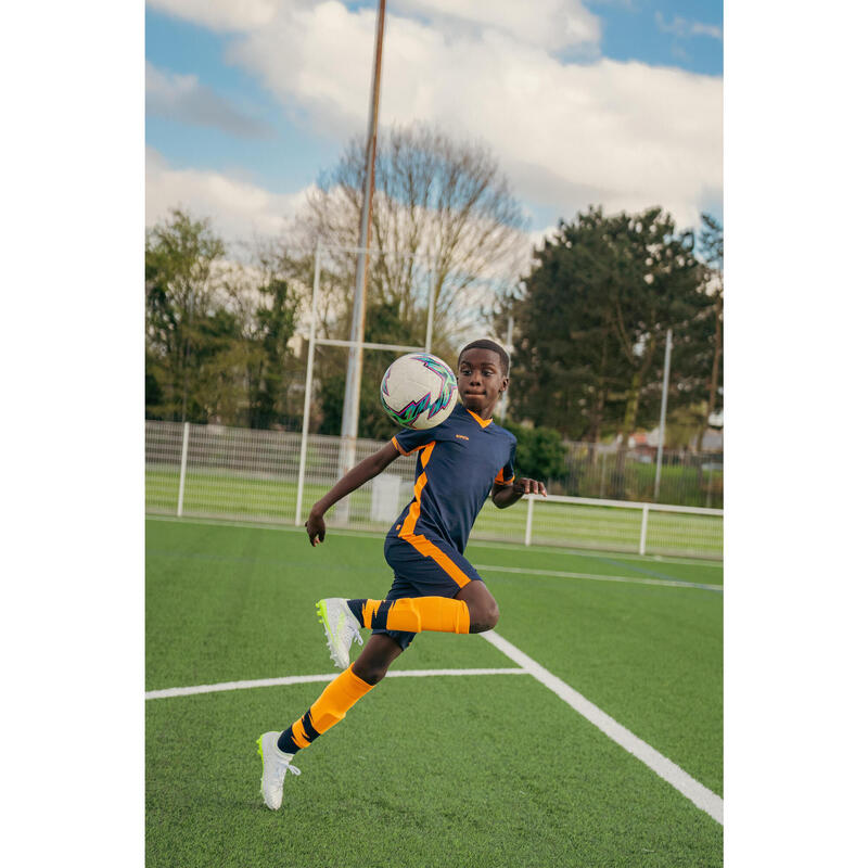 Short de Football CLR Junior Marine et Orange
