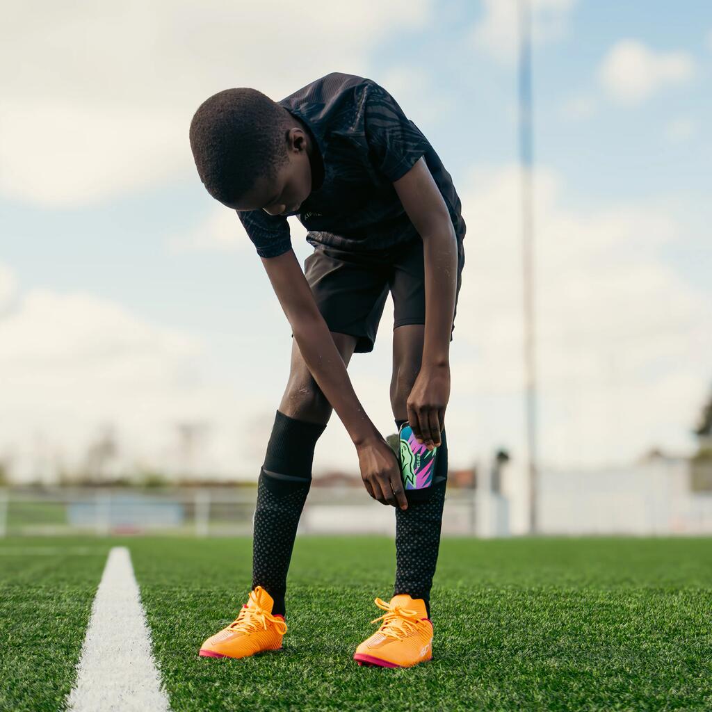 Kids' Football Socks Easy Pocket - Orange