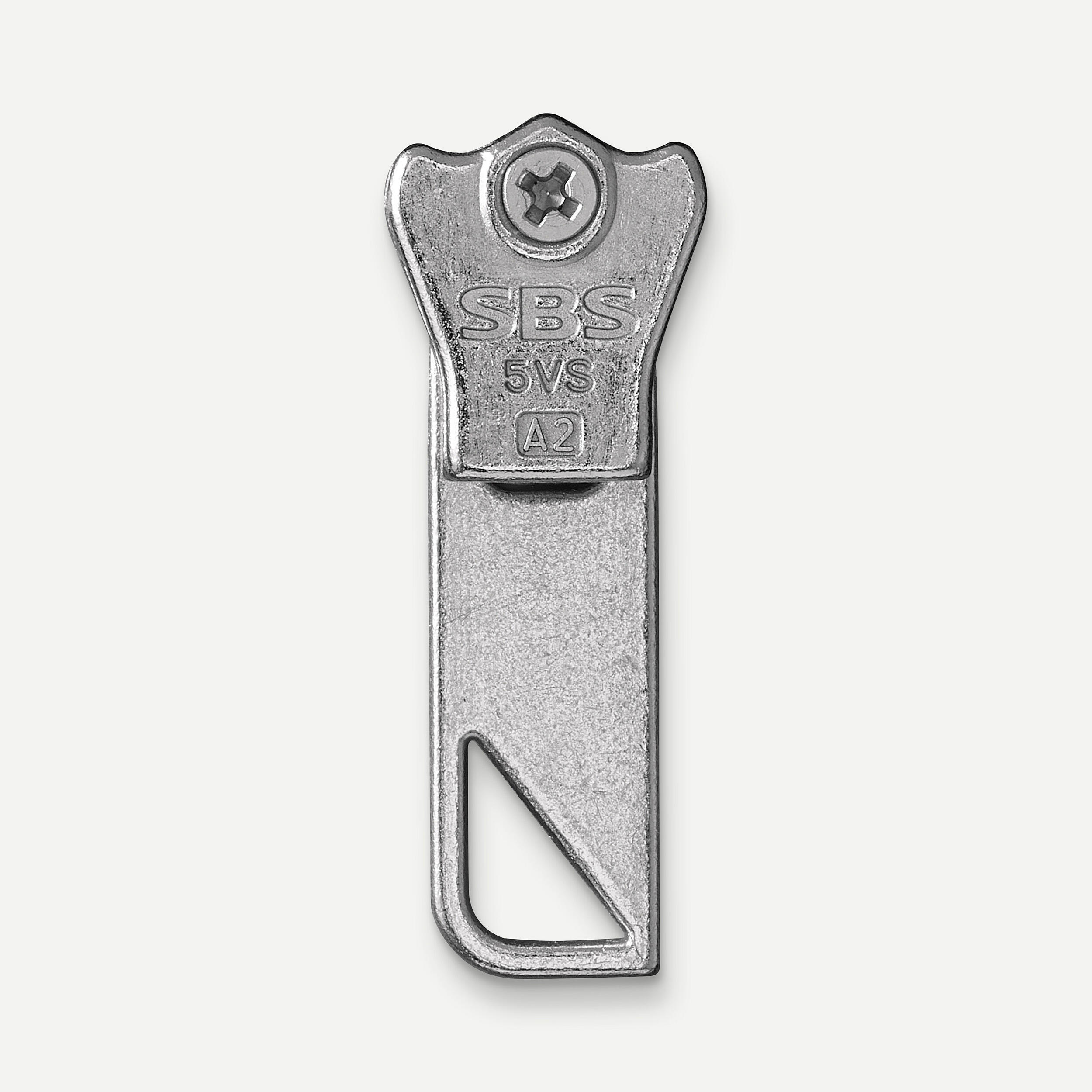Repairable self-locking slider for 6mm plastic zip 5/5