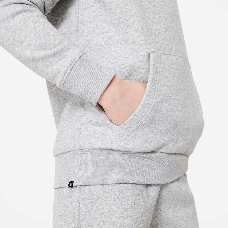 Sweat à capuche enfant, gris clair