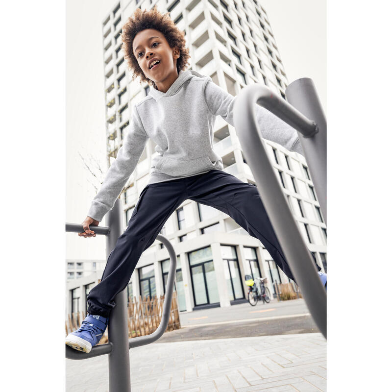 Pantalon De Jogging Garçon En Coton élastique - Taille Avec Cordon De Serrage - Gris, 12-13 Ans - Pour école, Sport, Quotidien