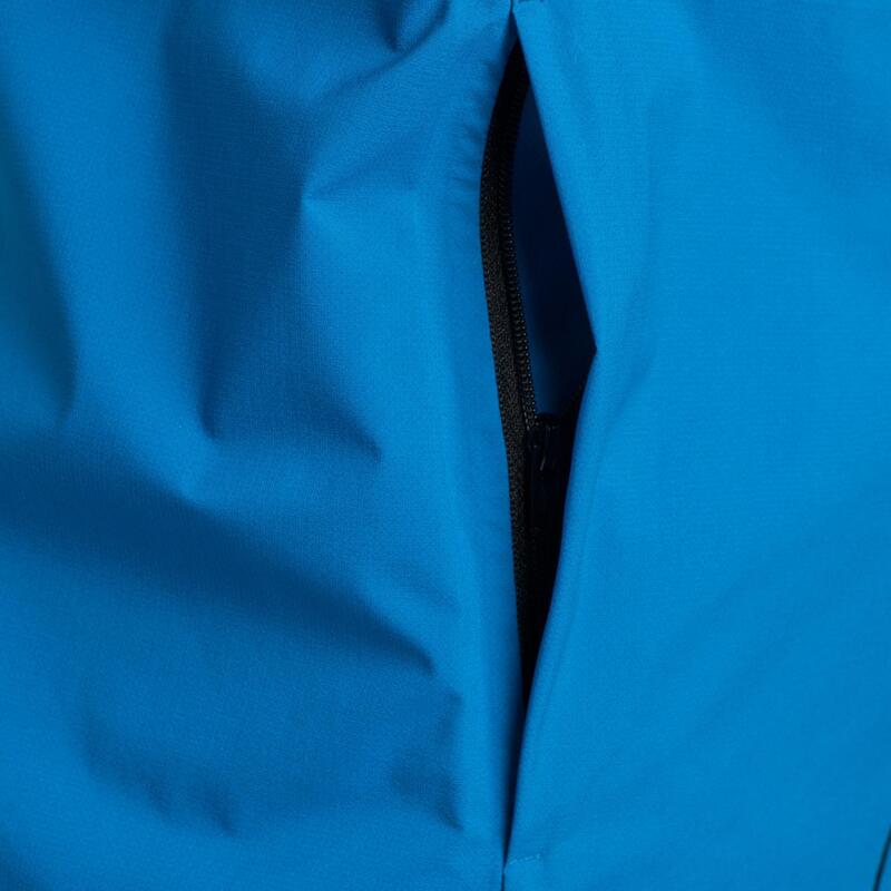 Men's Trail Running Waterproof Jacket Black/White KALENJI Decathlon