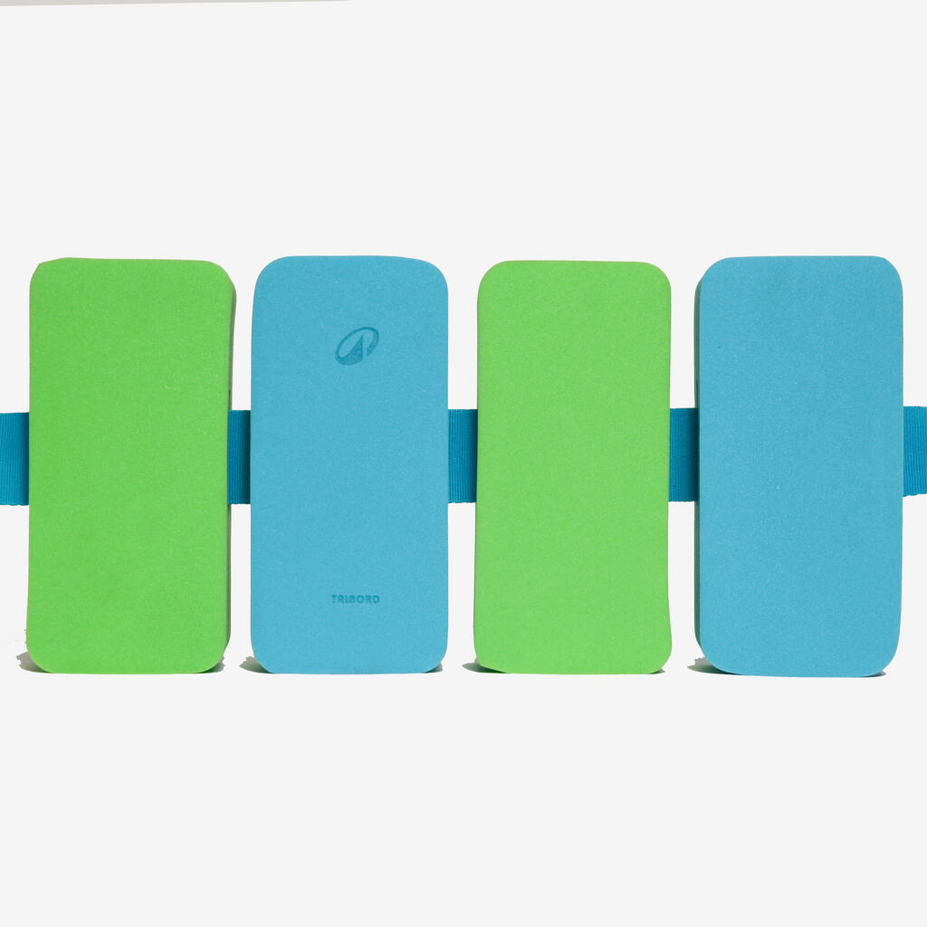 Swimming belt 15-60 kg with blue green foam floats