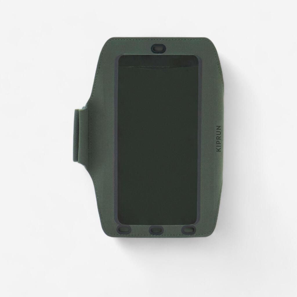 Brassard running smartphone grand téléphone Homme Femme  KIPRUN kaki