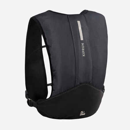 UNISEX 5L BLACK TRAIL RUNNING BAG - SOLD WITH 1L WATER BLADDER