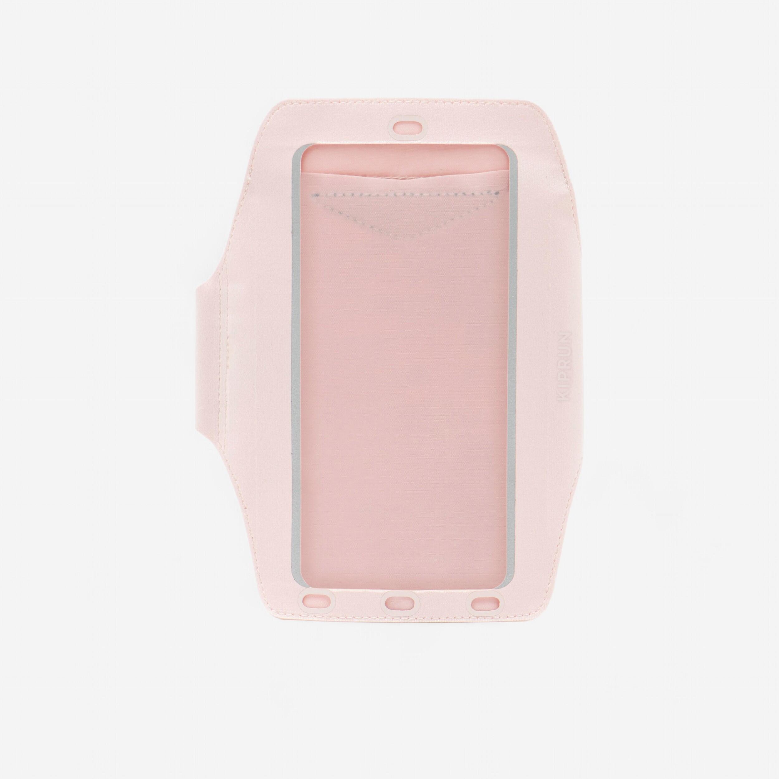 Uomo  KIPRUN Fascia da braccio da corsa grande per smartphone Donna rosa