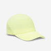 Gorra running Hombre Mujer - KIPRUN Ajustable amarillo 