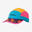 Unisex Running Cap - Kiprun 5 Panels Blue Orange Pink