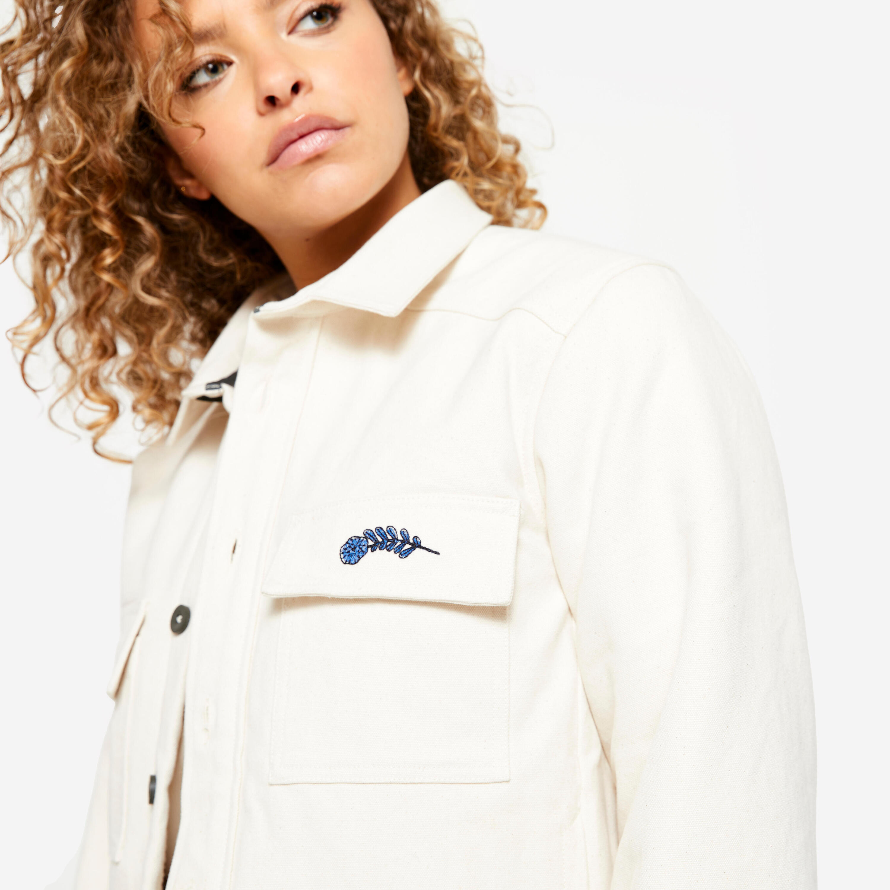 Chaqueta cálida de skateboard colección roos zwetsloot beige, sin teñir 5/10