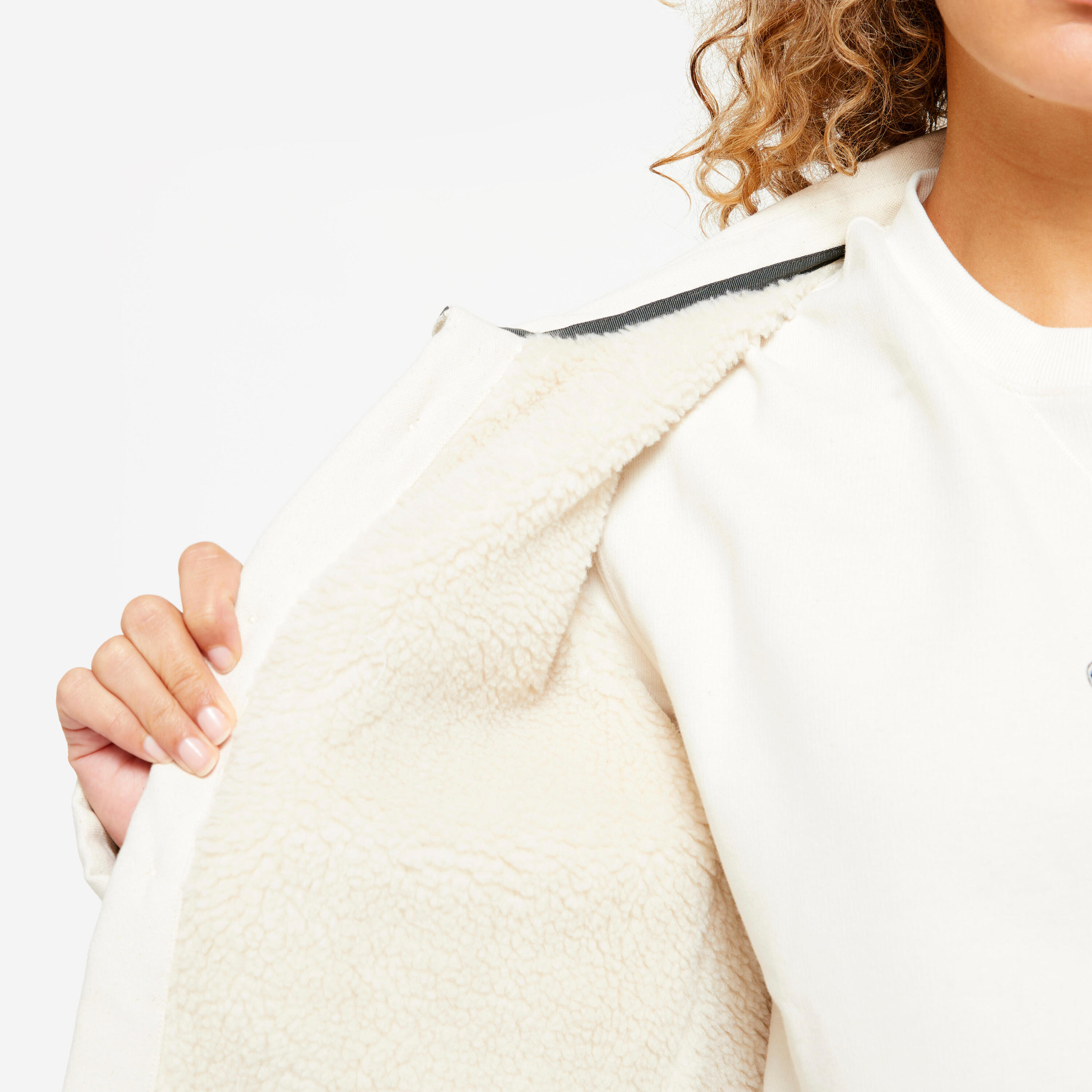 Chaqueta cálida de skateboard colección roos zwetsloot beige, sin teñir 4/10